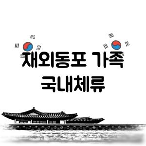 재외동포 가족 국내체류